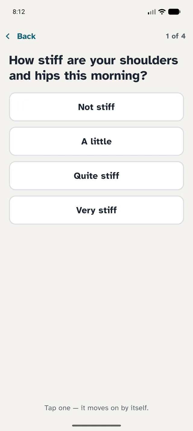 A 20-second check-in